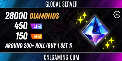 BUY 1 GET 1 Master Duel 28000-30000 Diamonds +450+ UR dust + 150 SR dust | Around 200+ Roll + No rank play