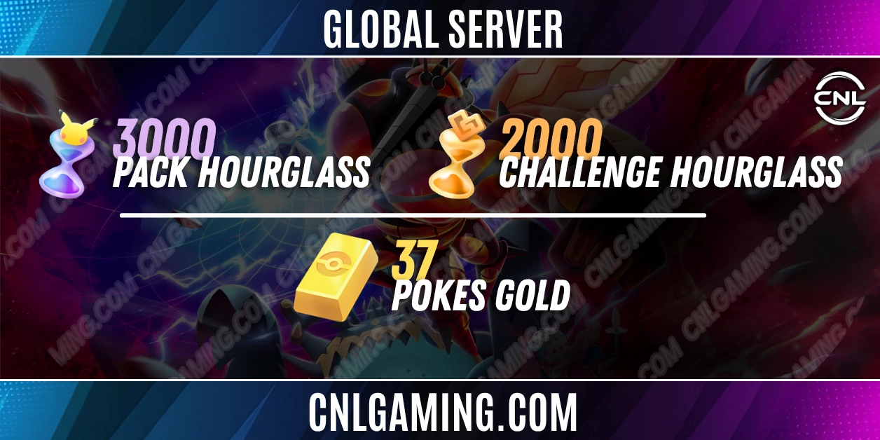 【Global】3000 Pack Hourglass|2000 Challenge Hourglass|37 pokes gold|