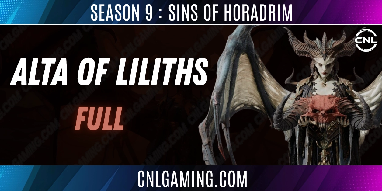 Hardcore Season 9 | Full Altars of Liliths Collector