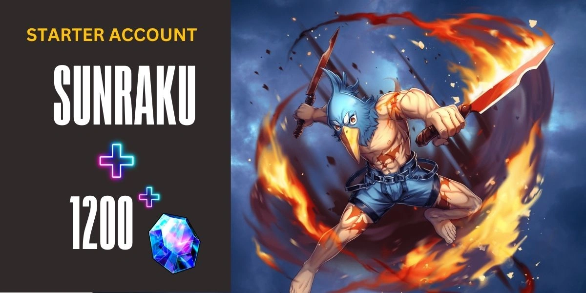 [Global] Sunraku 1200+ Crystal | [Starter Account]