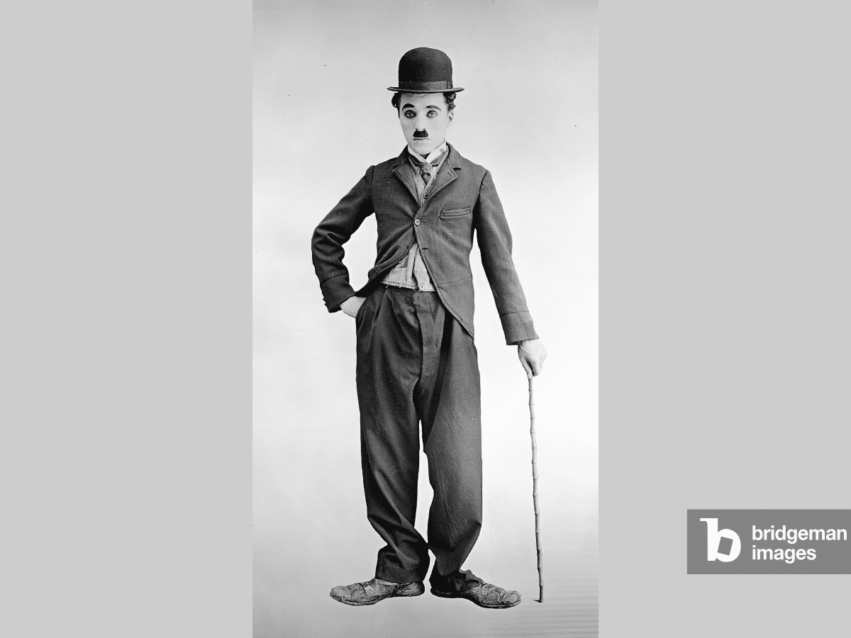 Photograph of Charlie Chaplin in Lady with the Tramp
