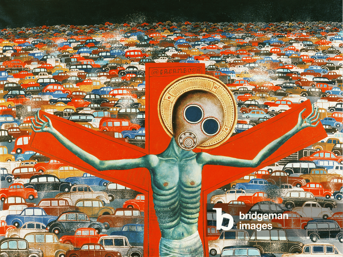 Artwork by Tamas Galambos from 1976 entitled 'Smog'