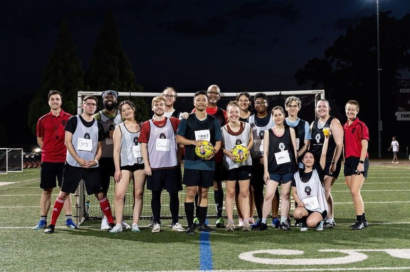 Coach-led introduction to soccer session for beginner players