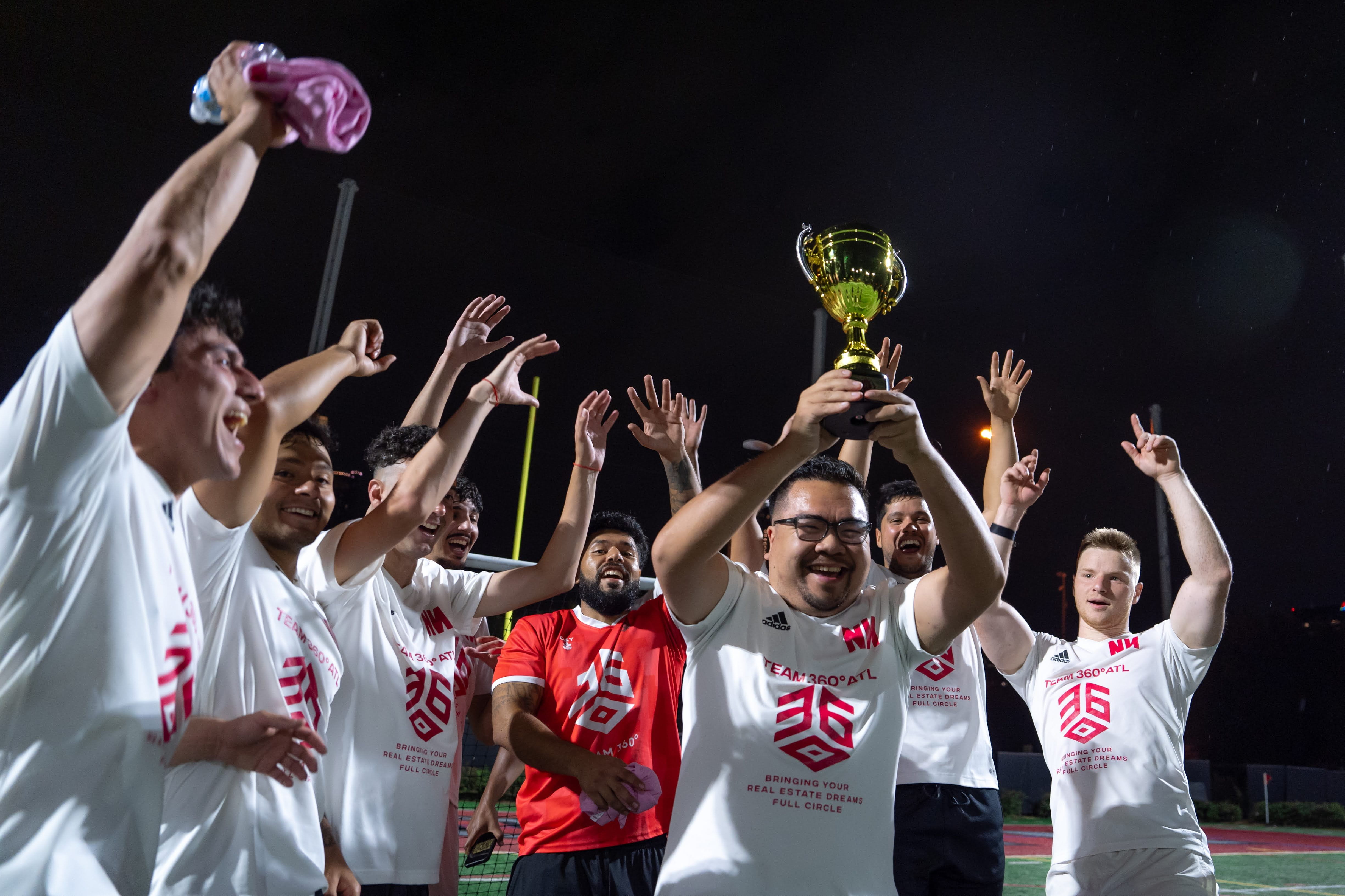 Net Six and Chill wearing sponsored jerseys