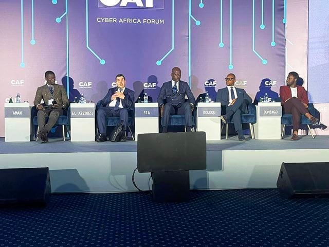 Des conférenciers du cyber africa forum 2023