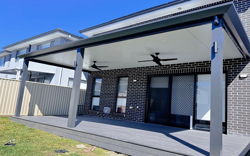 INSULATED PATIO AND COMPOSITE DECKING - NOT OVERHANGING