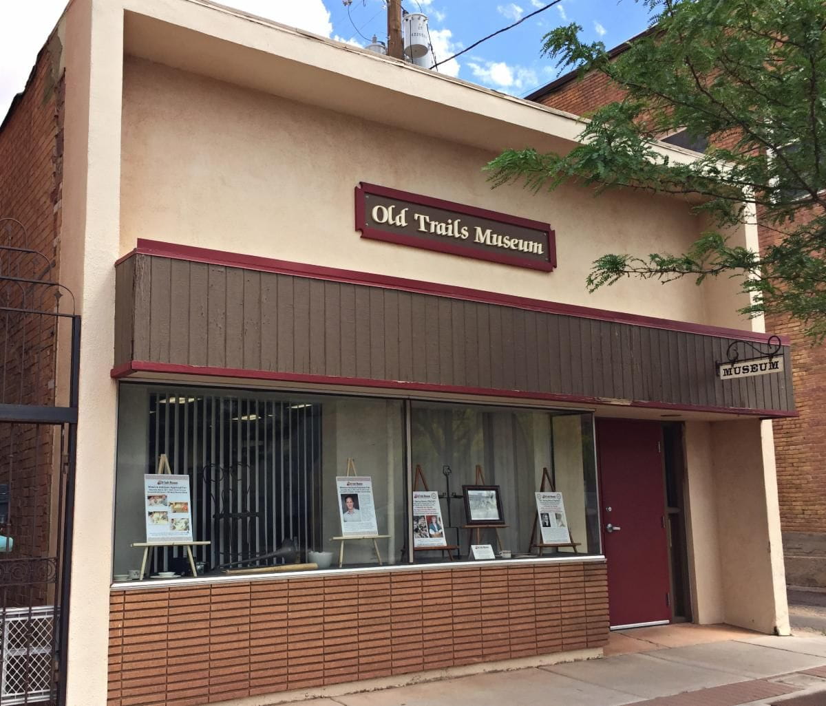 front of the Old Trails Museum