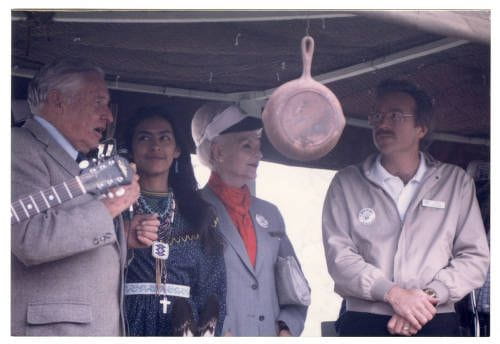 From left to right: Will Rogers Jr., Bonnie Bravo Royal, Rose Mofford, and Jerry Richard at the inaugural Fun Run
